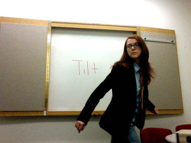 The Tilt is Me, laptop selfie #1